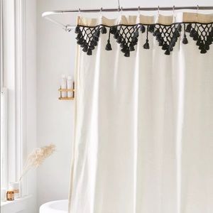 Urban Outfitters Topanga Fringe Shower Curtain